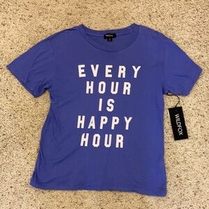 Wildfox every hour is happy hour graphic keke tee